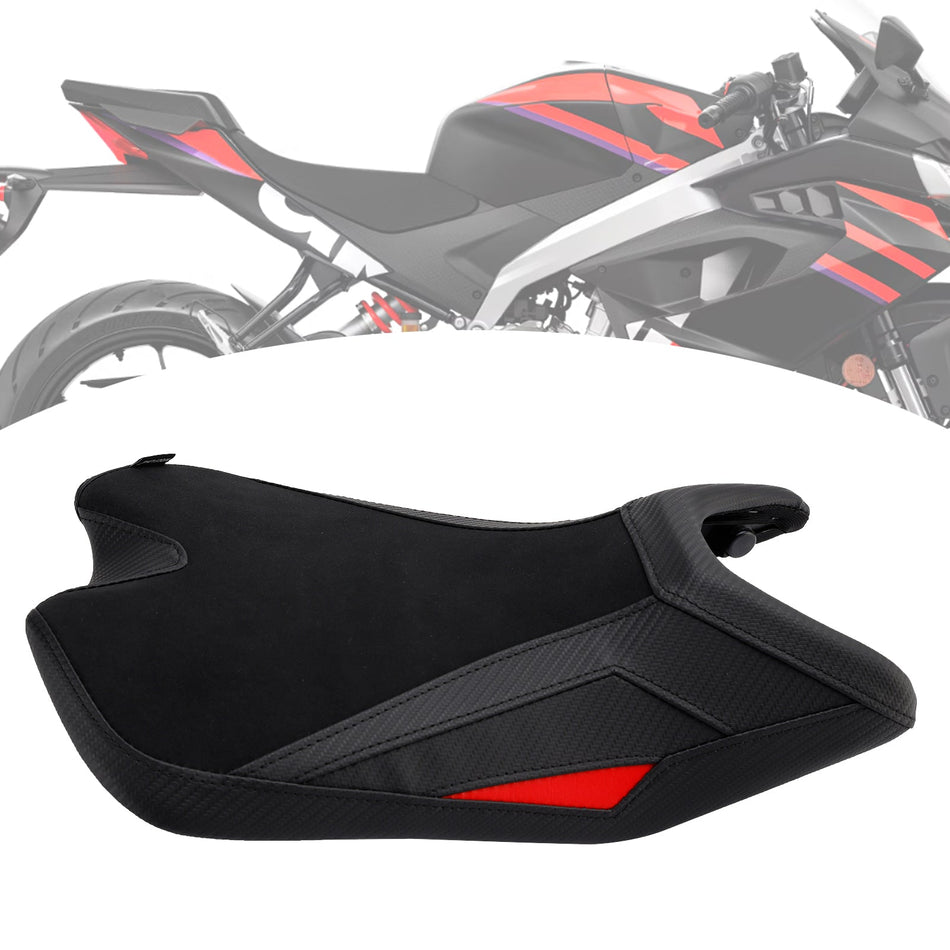 2024-2025年式 Aprilia Rs457 フロント下部ドライバー用 Raider シート ピリオンサドル グリーン