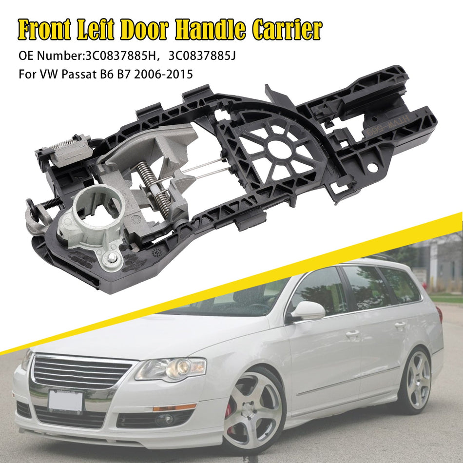 2006-2015 VW Passat B6 B7 ドアハンドルキャリア フロント左 3C0837885H