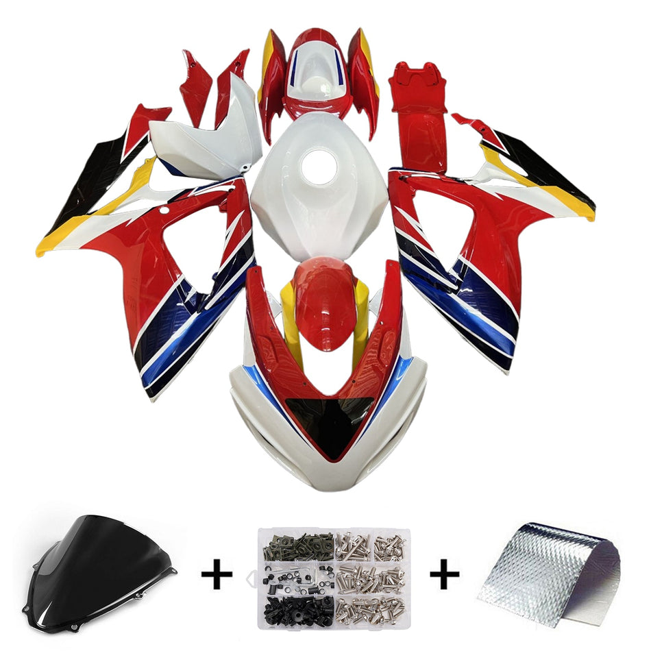 スズキ GSXR 600/750 2006-2007 K6 用 インジェクションフェアリングキット ボディワーク プラスチック ABS