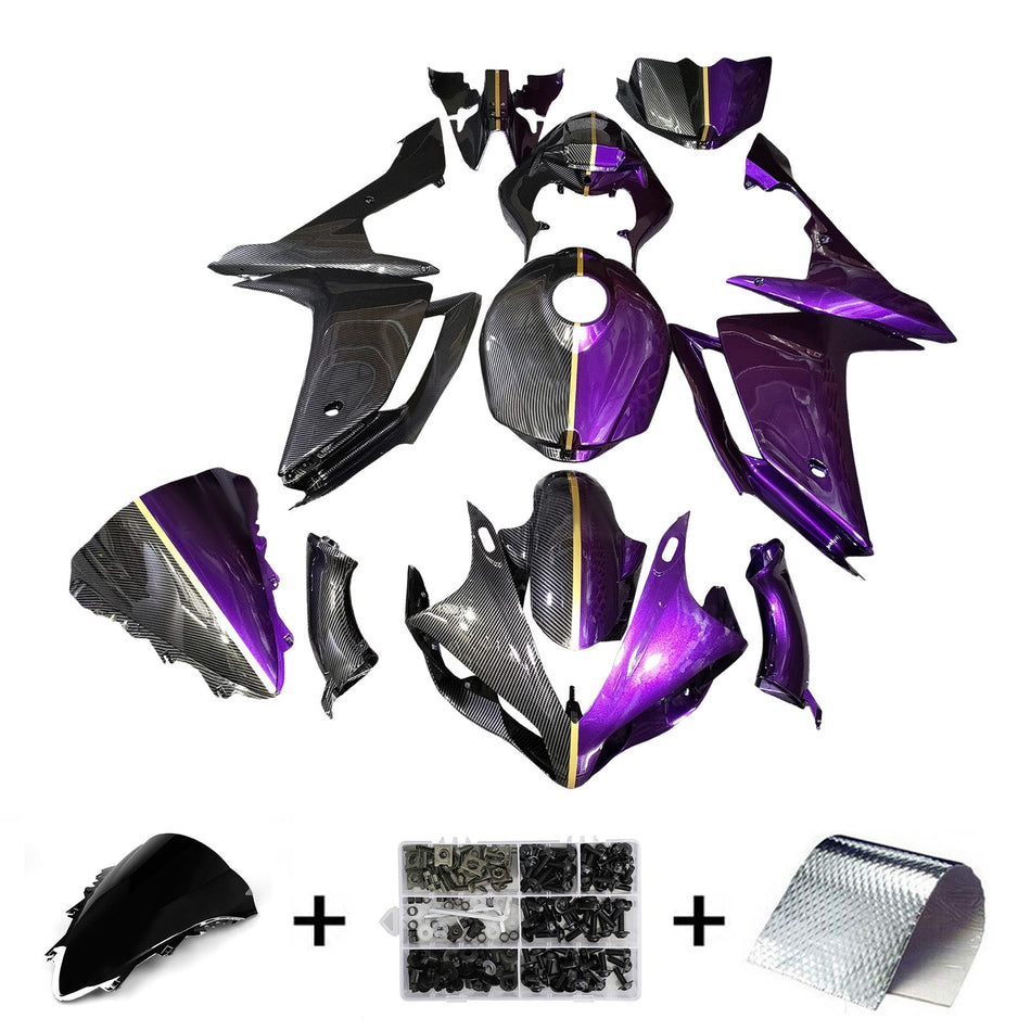 ヤマハ YZFR1 YZF-R1 2007-2008 用 インジェクションフェアリングキット ボディワーク プラスチック ABS
