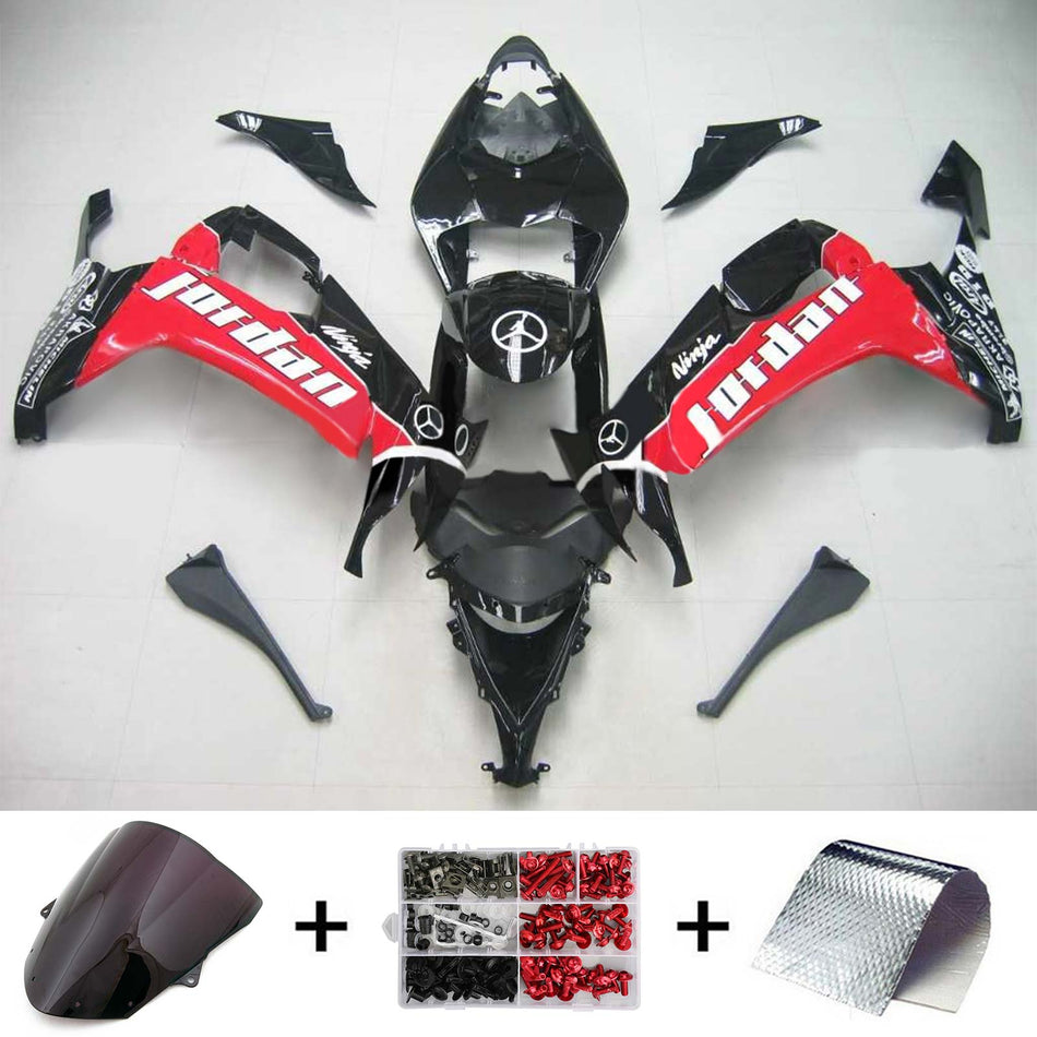 2008-2010 カワサキ ZX10R Amotopart インジェクションフェアリングキット ボディワーク プラスチック ABS #108