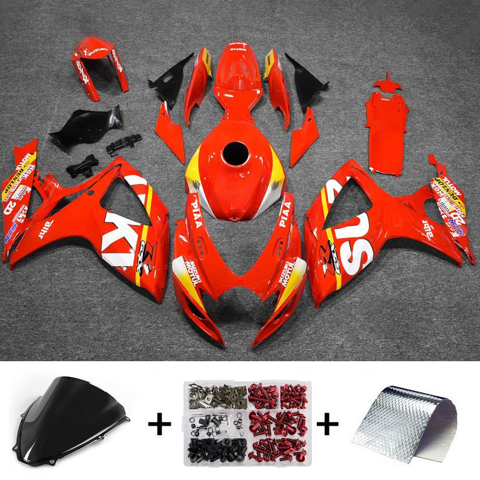 スズキ GSXR 600/750 2006-2007 K6 用 インジェクションフェアリングキット ボディワーク プラスチック ABS