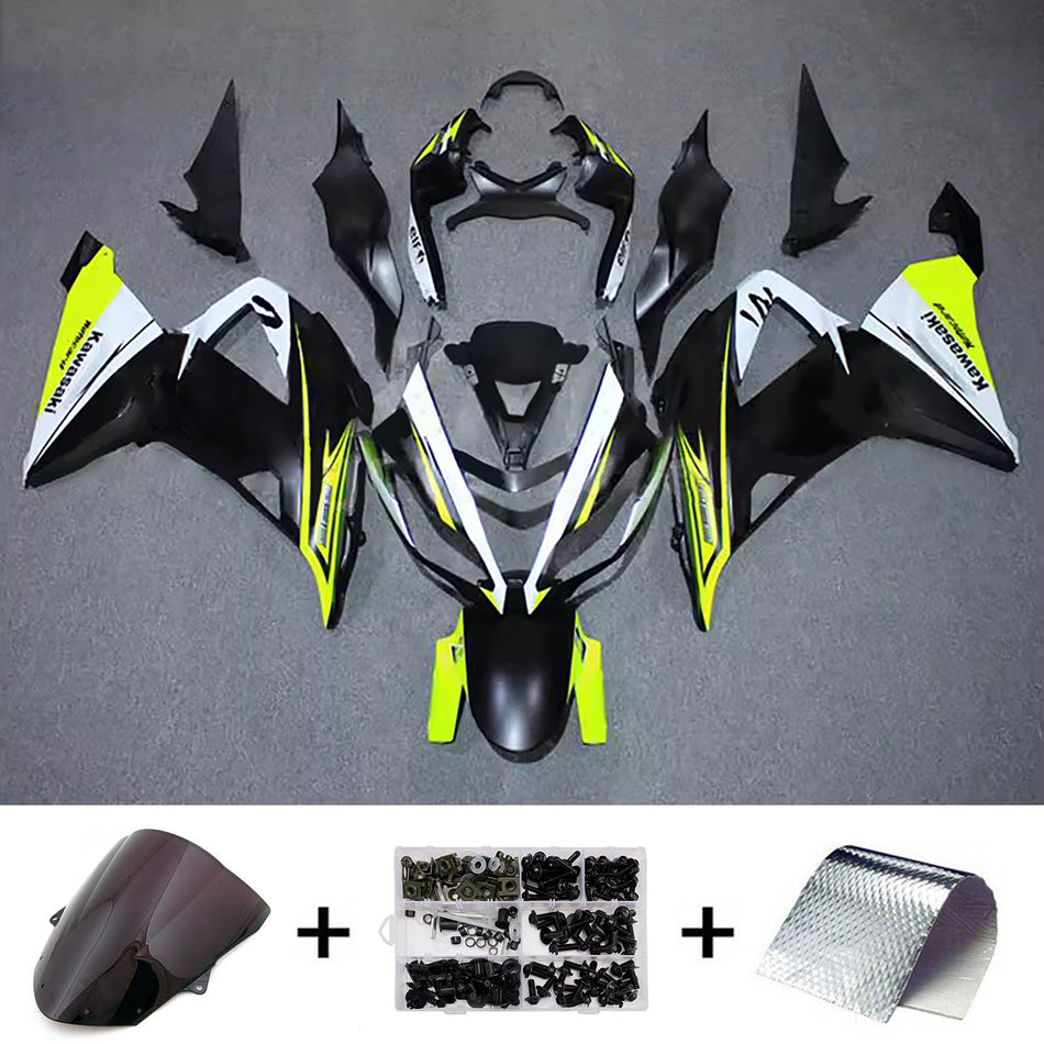 インジェクションフェアリングキット ボディワーク プラスチック ABS カワサキ ZX6R 636 2013-2018 に適合