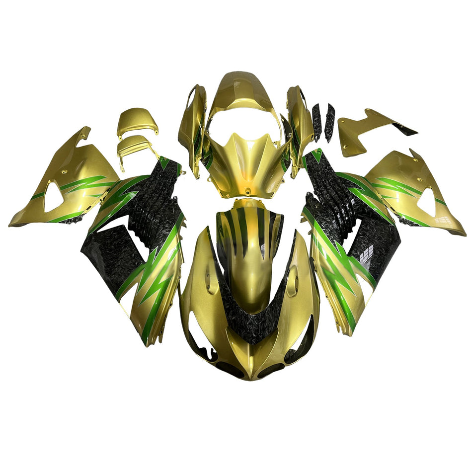 インジェクションフェアリングキット ボディワーク Kawasaki ZX14R ZZR1400 2006-2011 に適合