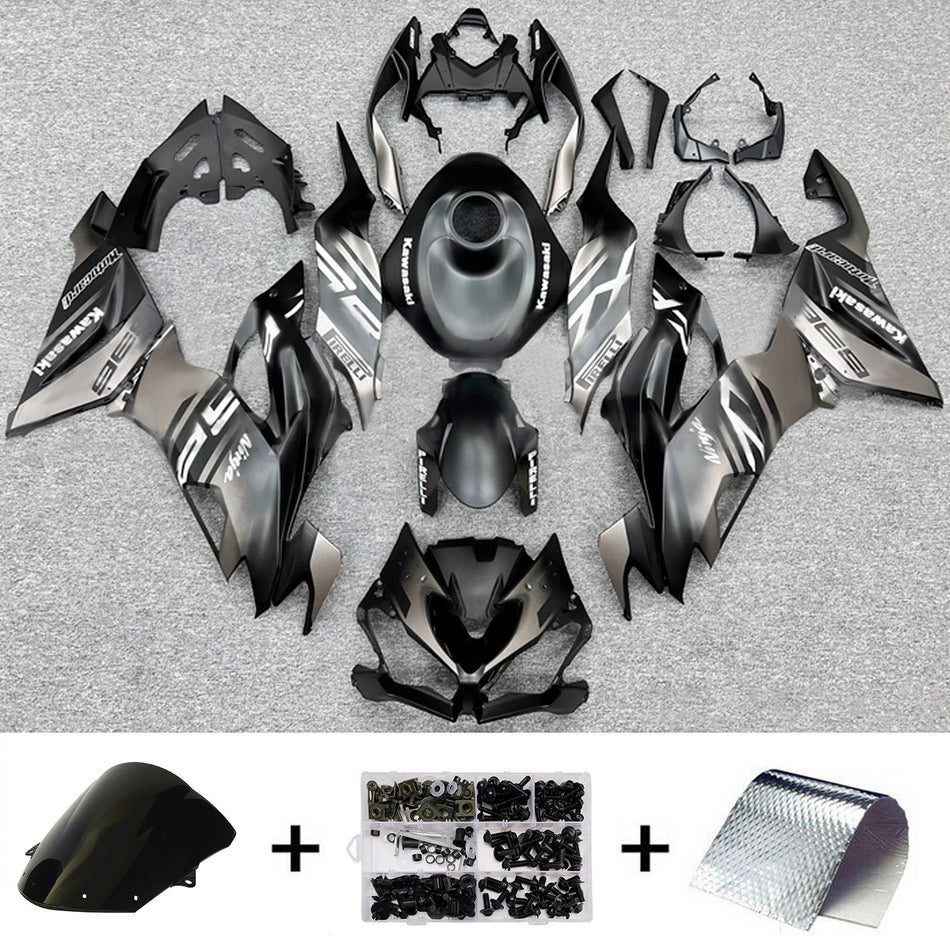 インジェクションフェアリングキット ボディワーク プラスチック ABS カワサキ ZX6R 2019-2023 に適合