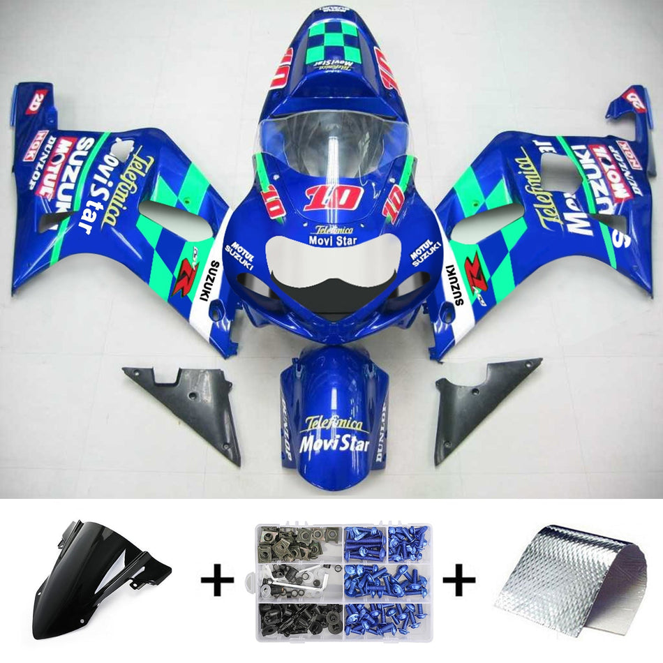 2001-2003 スズキ GSXR750 K1 Amotopart インジェクションフェアリングキット ボディワーク プラスチック ABS #116