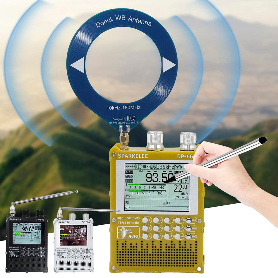 TEF6686 DSPラジオ DP666 高感度フルバンド LW MW SW 0IRT 短波ラジオ