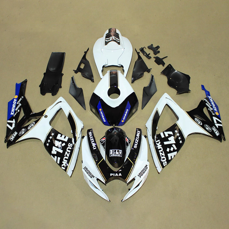 スズキ GSXR 600/750 2006-2007 K6 用 インジェクションフェアリングキット ボディワーク プラスチック ABS