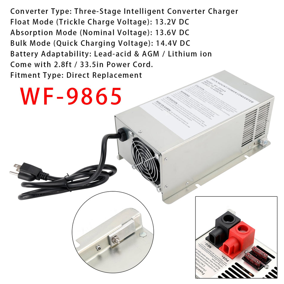 65アンペア WF-9865 パワーコンバーター チャージャー RV トレーラー キャンピングカー WF-9865-AD-CB WF-9800