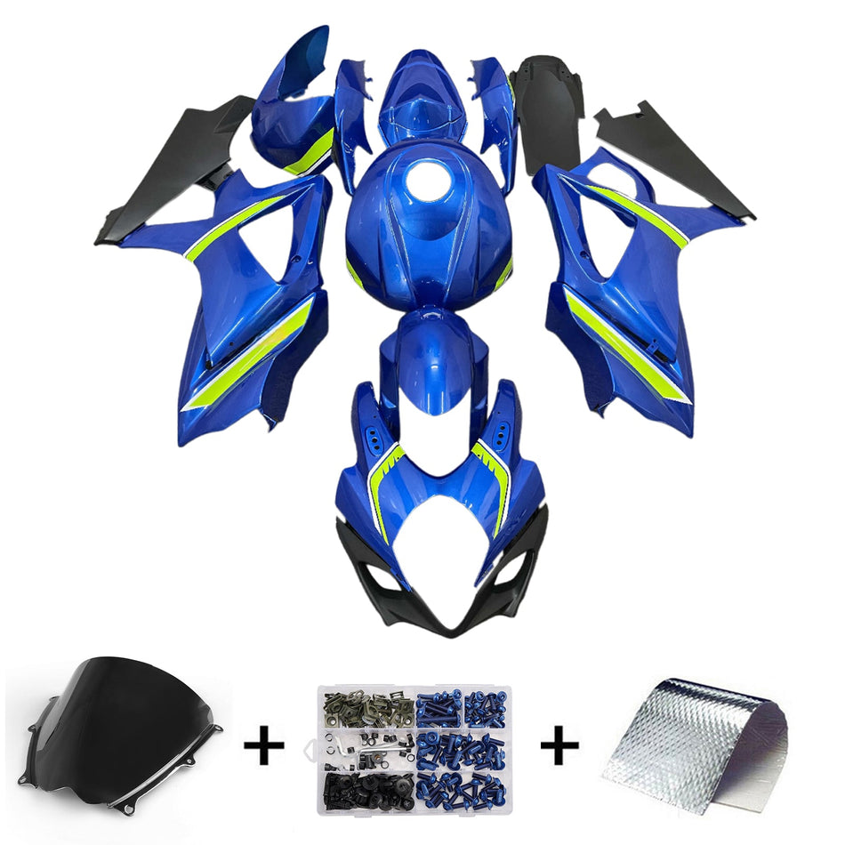 スズキ GSXR1000 2007-2008 K7用 インジェクションフェアリングキット ボディワーク プラスチック ABS