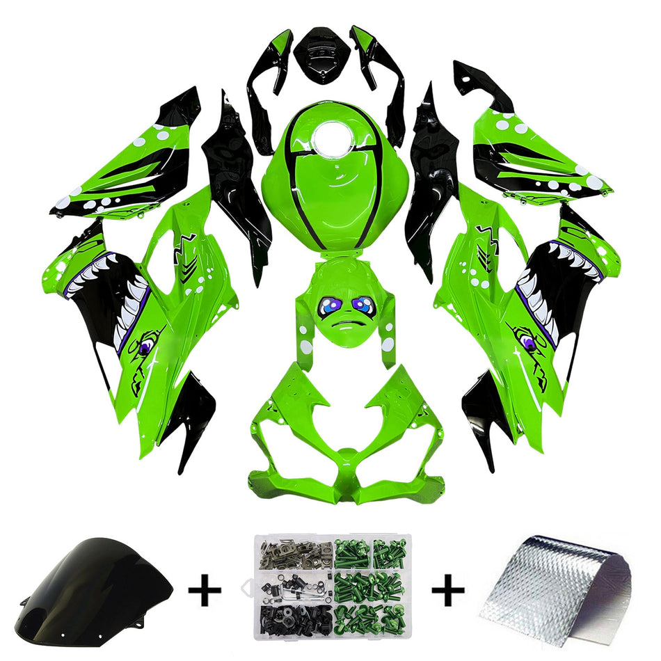 インジェクションフェアリングキット ボディワーク プラスチック ABS カワサキ ZX6R 2019-2023 に適合