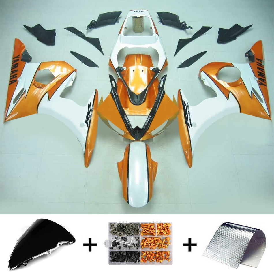 2003-2004 ヤマハ YZF 600 R6 2006-2009 R6S Amotopart インジェクションフェアリングキット ボディワーク プラスチック ABS #128