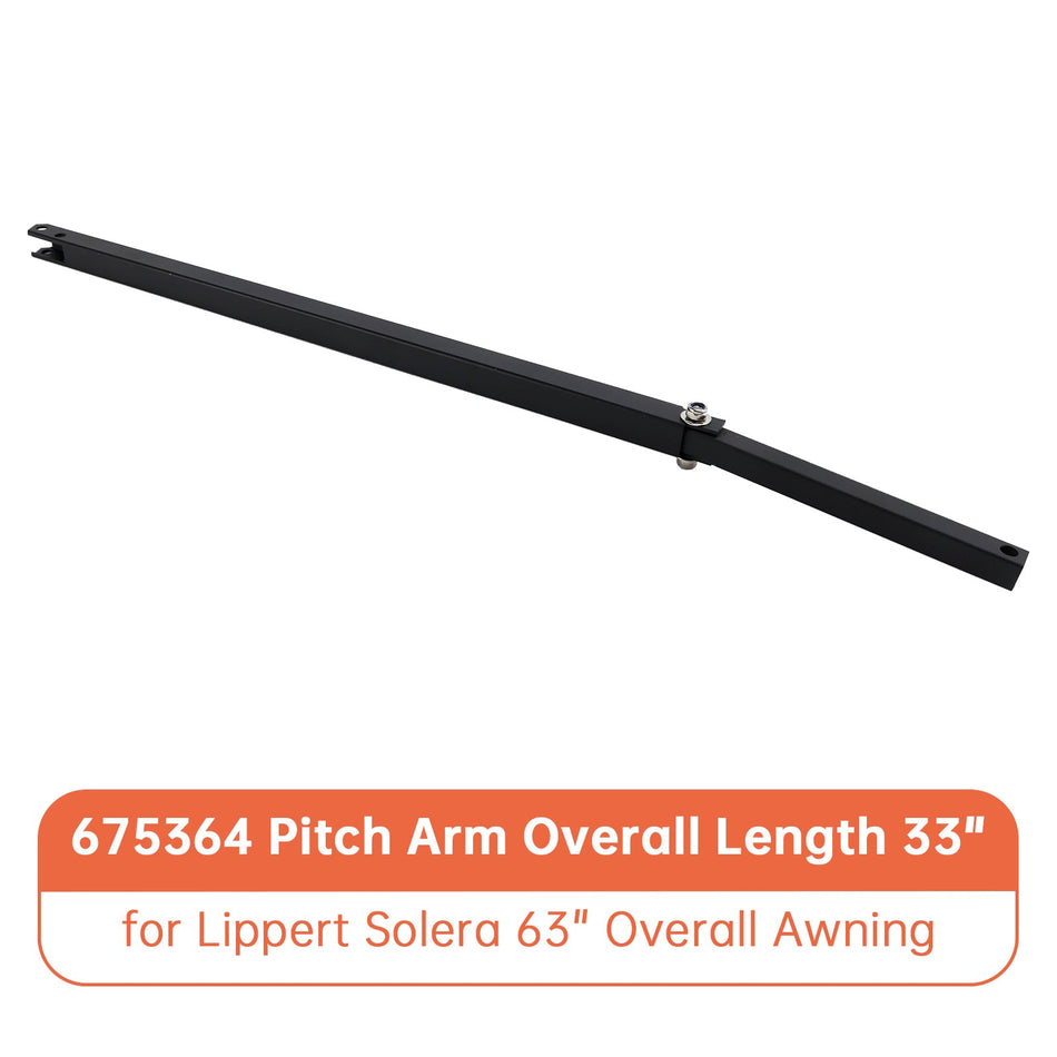 675364 ピッチアーム全長33インチ、Lippert Solera 63インチオーニング全体用