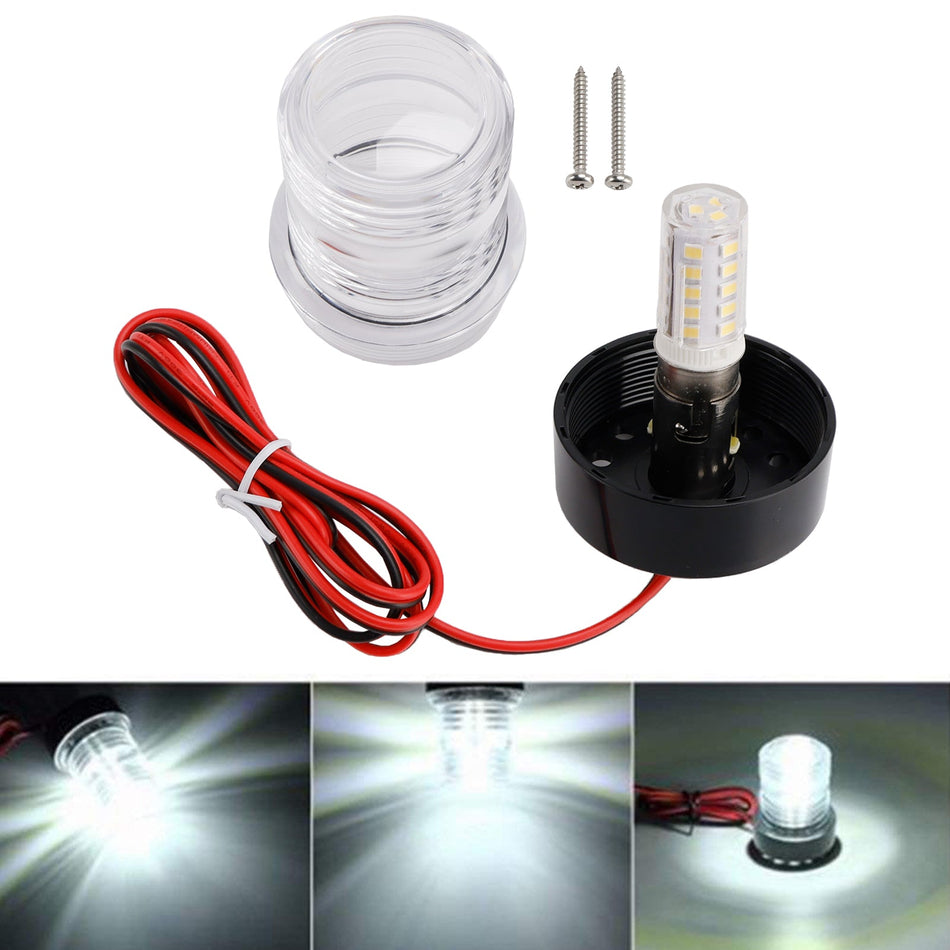 2.7W LED ナビゲーション信号灯 アンカー船舶用丸型ランプ ボート ヨット IP66