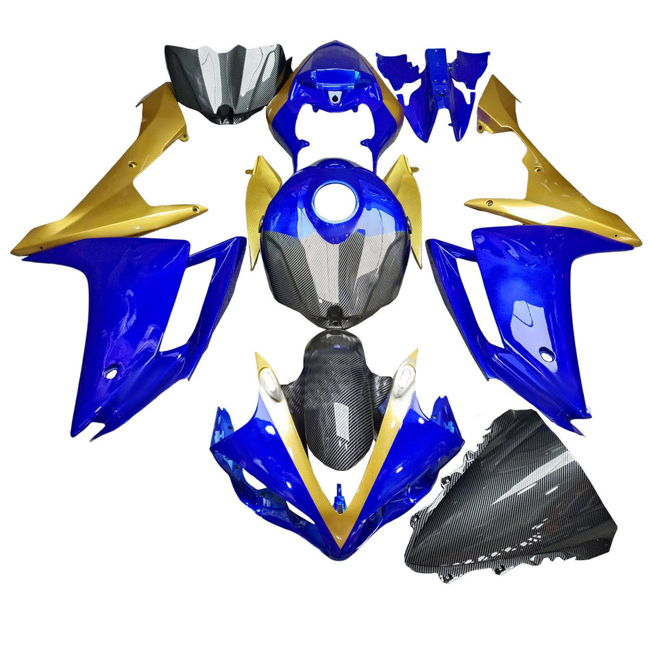 ヤマハ YZFR1 YZF-R1 2007-2008 用 インジェクションフェアリングキット ボディワーク プラスチック ABS