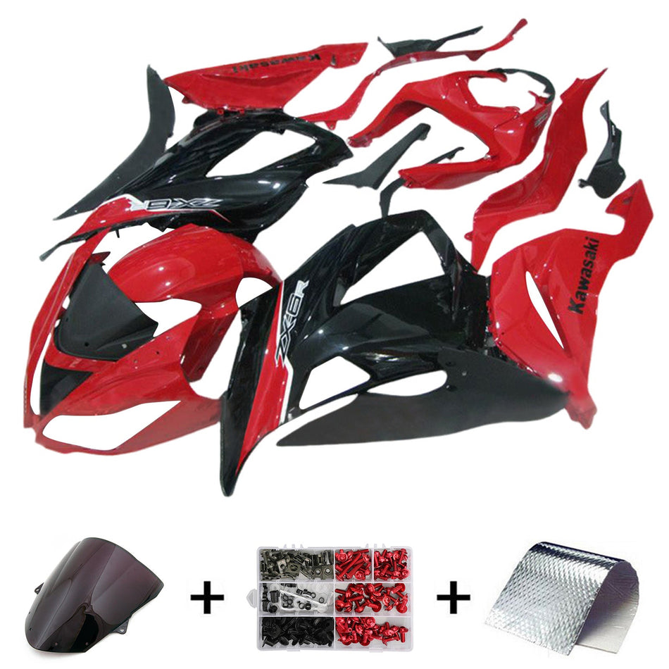 2013-2018 カワサキ ZX6R 636 インジェクションフェアリングキット ボディワーク プラスチック ABS