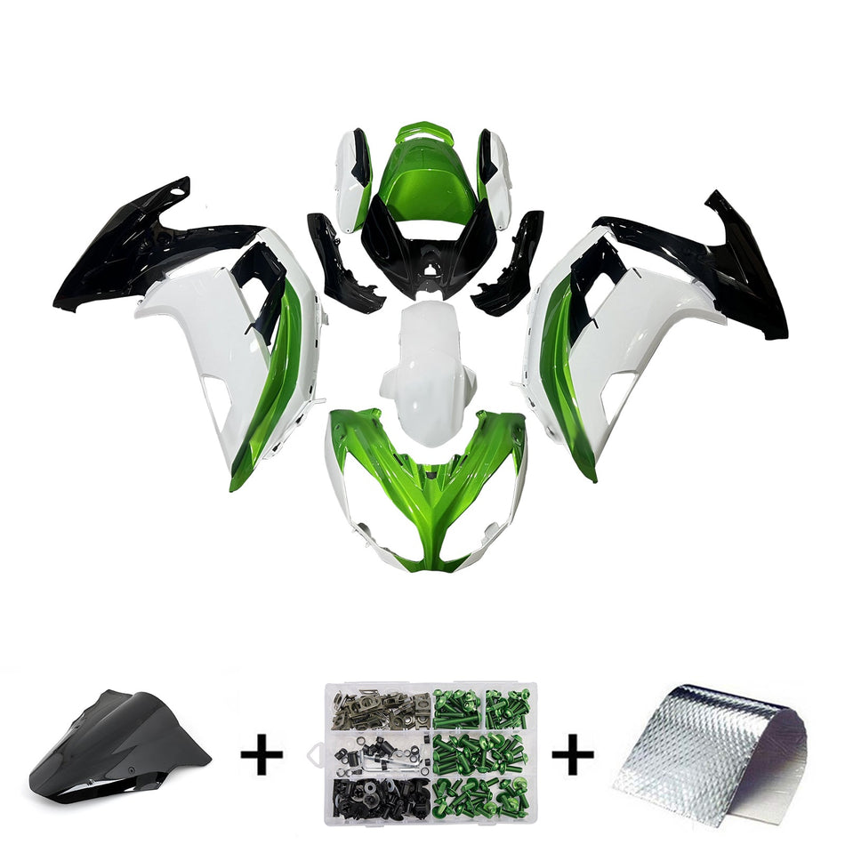 インジェクションフェアリングキット ボディワーク プラスチック ABS カワサキ ER-6F Ninja650 2012-2016 に適合