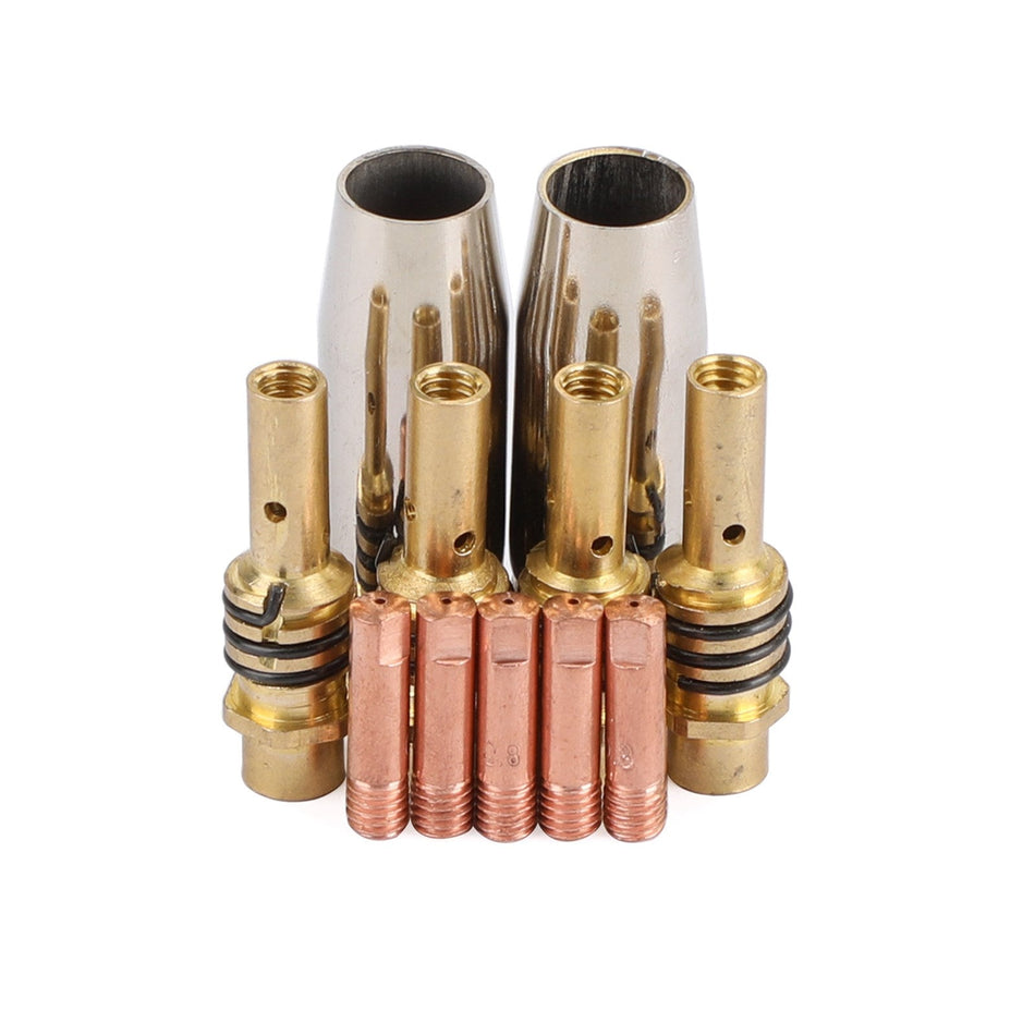 11個 MB15 15AK 15 AK チップ 0.8mm 0.03インチ ノズルホルダー MIG-200 MIGガン