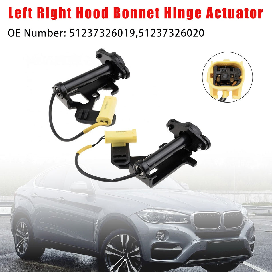 ボンネットヒンジアクチュエーター L&amp;R 51237326019 51237326020 BMW X5 F15 X6 F16 に適合