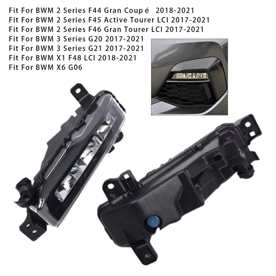 BMW G20 G21 X1 F48 LCI F45 F46用 LEDフロントバンパーフォグランプ ペア 63178089526