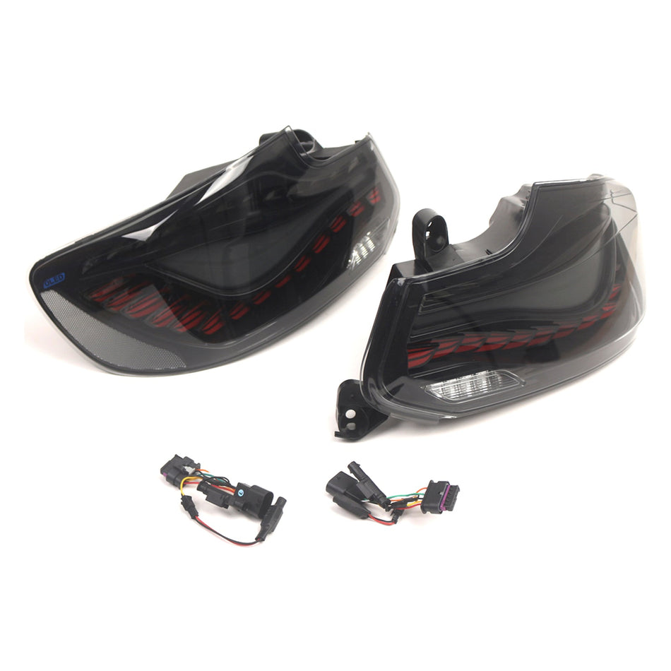 L&amp;R スモーク LED テールライト リアランプアセンブリ BMW 2 F22 F23 F87 14-20用