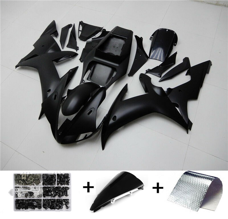 2002-2003 ヤマハ YZF R1 Amotopart フェアリング マット ブラック キット