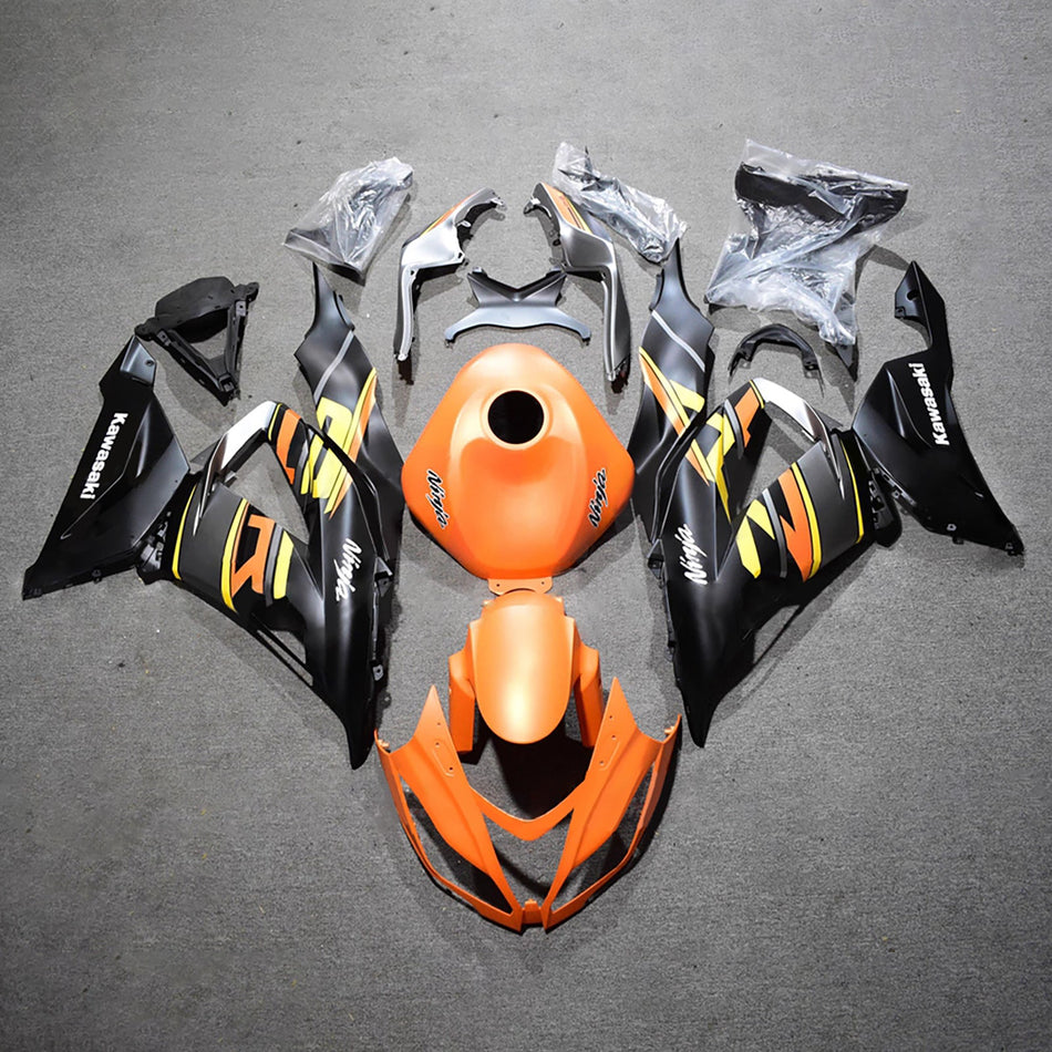 インジェクションフェアリングキット ボディワーク プラスチック ABS カワサキ ZX6R 636 2013-2018 に適合