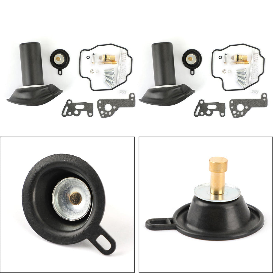 2セット キャブレター修理キット プランジャー ダイヤフラム ヤマハ VIRAGO 535 XV535 1990-01 汎用