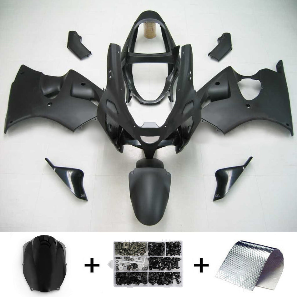 2000-2002 カワサキ Zx6R 636 ブラック フェアリング キット