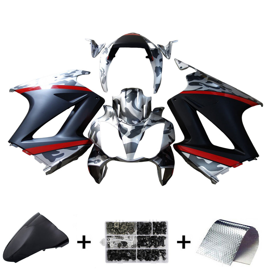 ホンダ VFR800 2002-2012 に適合する射出ABSプラスチック製ボディワークフェアリング