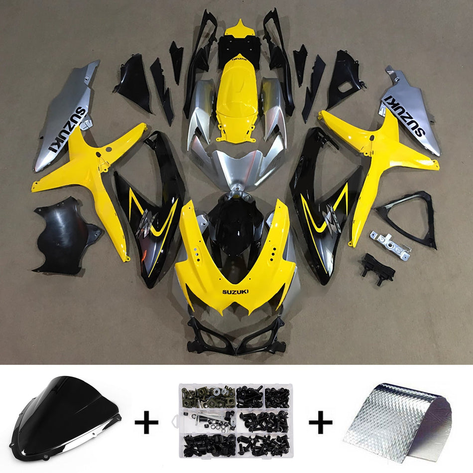スズキ GSXR 600/750 2008-2010 K8 用 インジェクションフェアリングキット ボディワーク プラスチック ABS