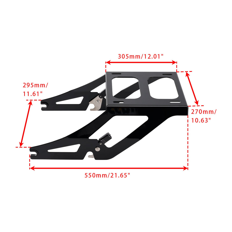 2020-2025 ソフテイル ローライダー S FXLRS ブラック ツーアップ ラゲッジ トランクマウントラック