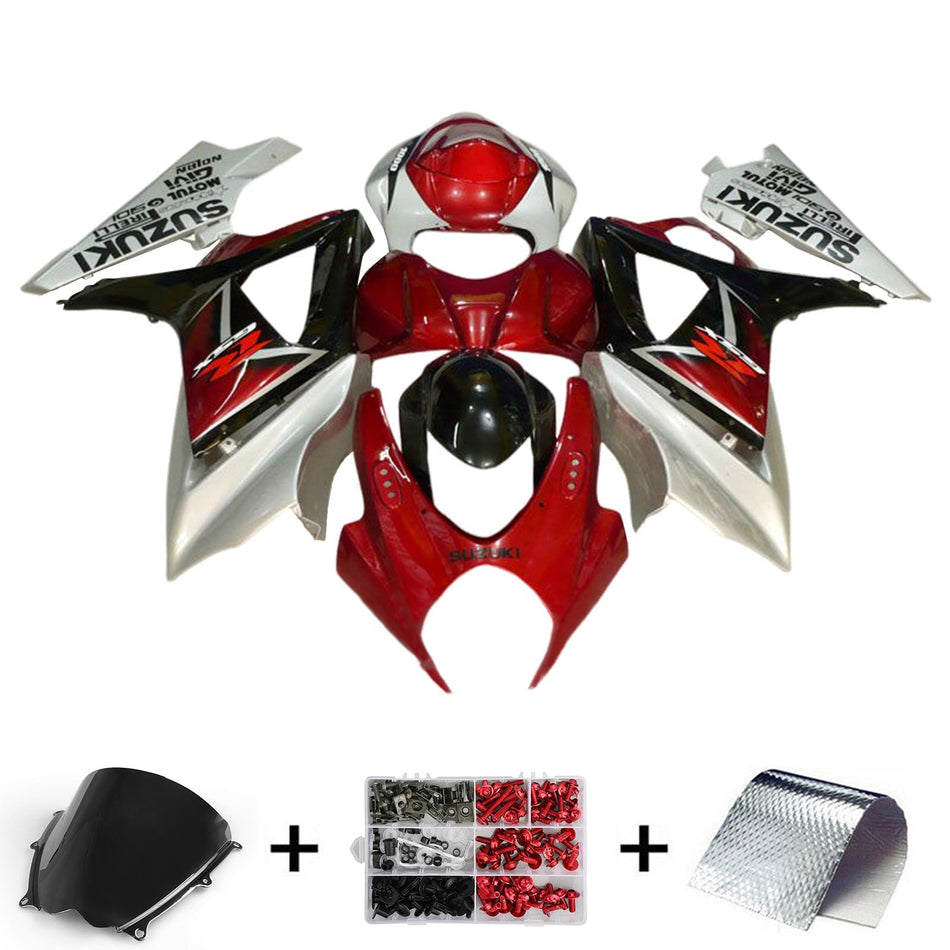 2007-2008 スズキ GSXR1000 K7 フェアリングキット ボディワーク プラスチック ABS