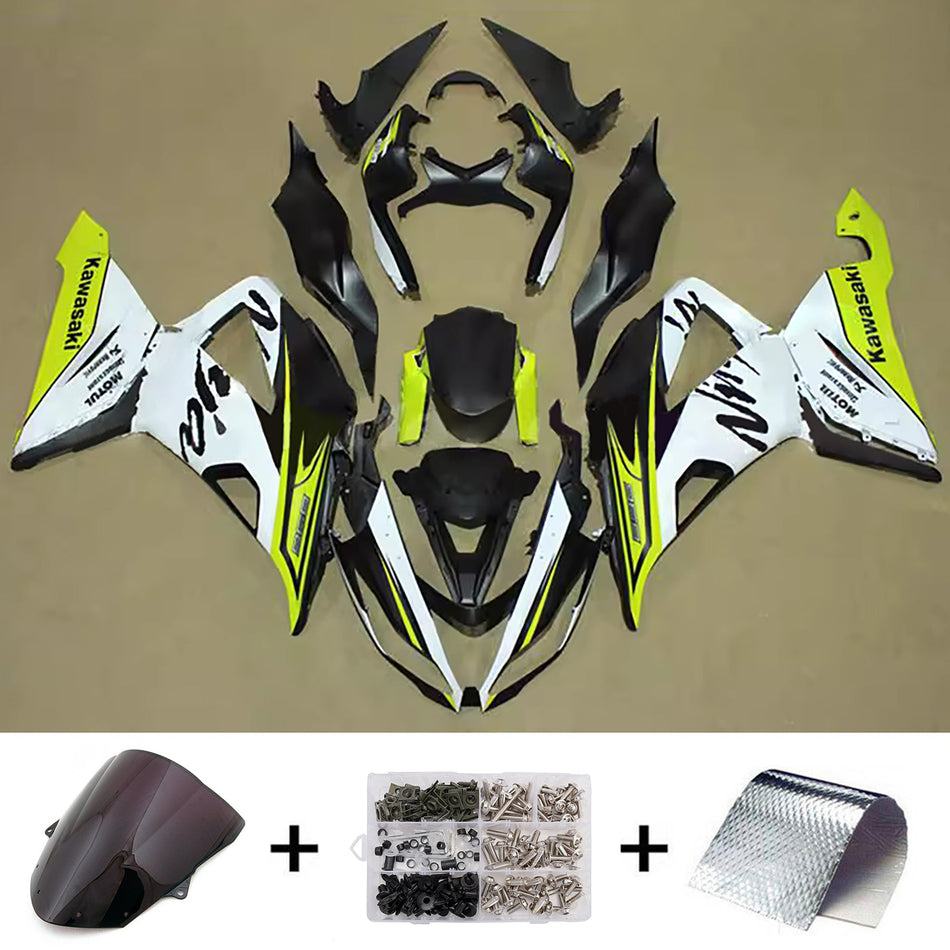 インジェクションフェアリングキット ボディワーク プラスチック ABS カワサキ ZX6R 636 2013-2018 に適合