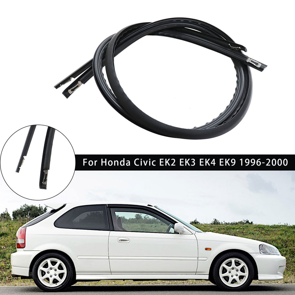 1996-2000 ホンダ シビック EK2 EK3 EK4 EK9 2個 L+R ドア ルーフ サイド モールディング 74306-S03-003