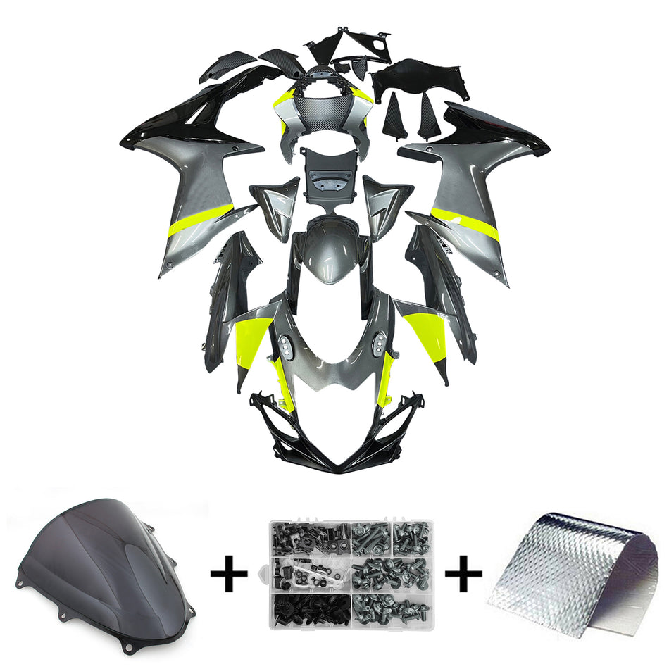 2011-2024 スズキ GSXR 600/750 K11 Amotopart インジェクションフェアリングキット ボディワーク プラスチック ABS #101