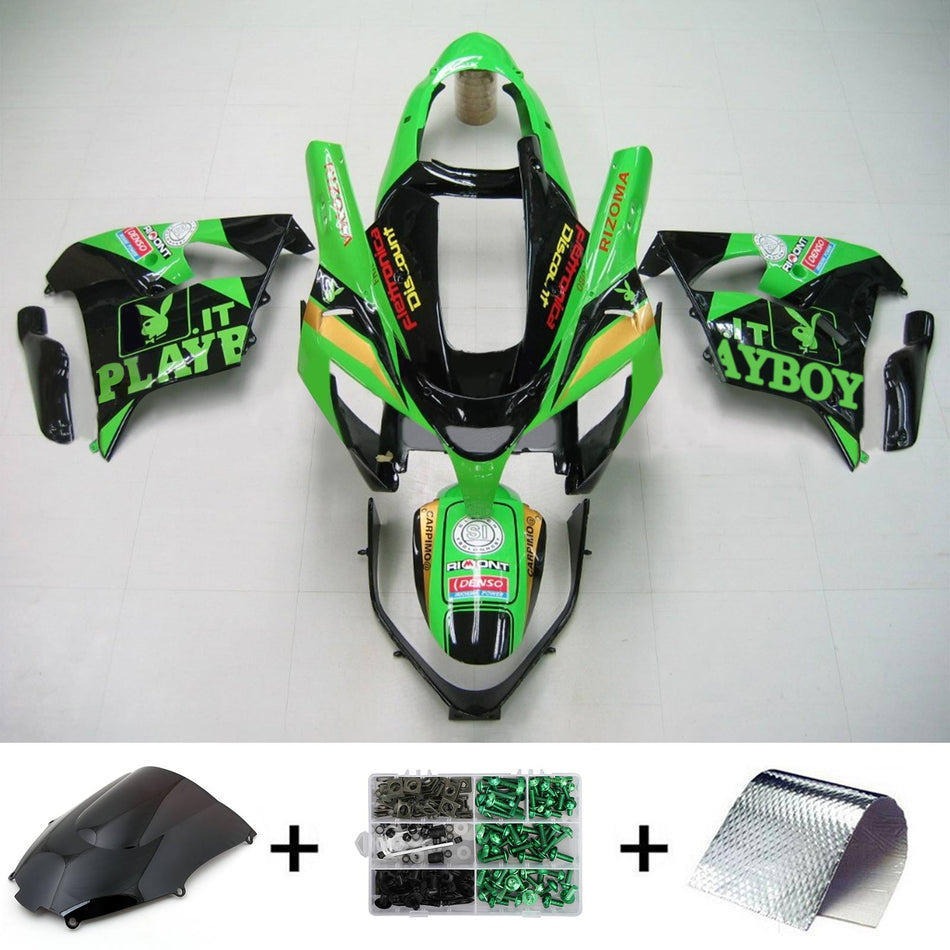 2000-2001 カワサキ ZX9R Amotopart インジェクションフェアリングキット ボディワーク プラスチック ABS #101