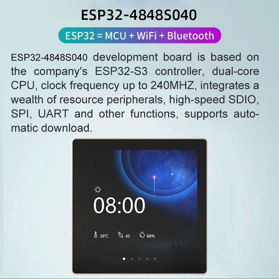 ESP32-S3 開発ボード 4 インチ IPS タッチスクリーン LVGL 86 ボックス デュアルコア CPU