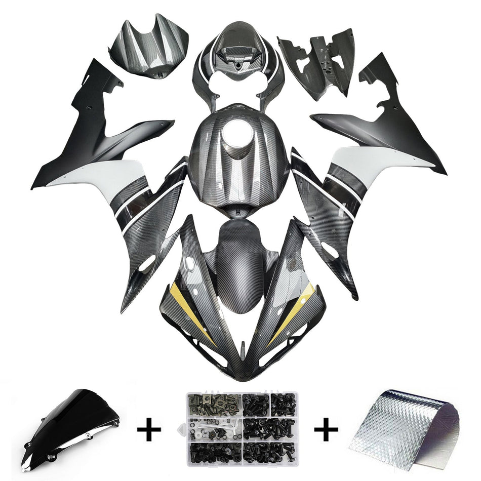 インジェクションフェアリングキット ボディワーク プラスチック ABS ヤマハ YZFR1 YZF-R1 2004-2006用