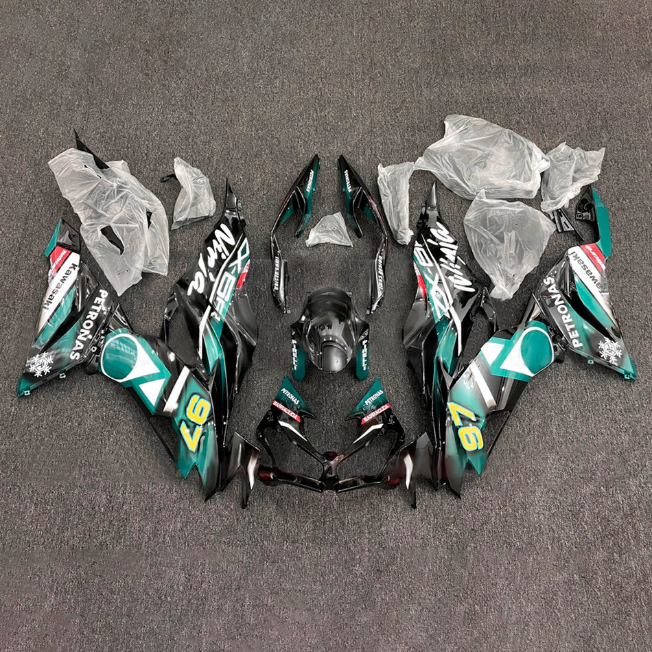 インジェクションフェアリングキット ボディワーク プラスチック ABS カワサキ ZX6R 2019-2023 に適合