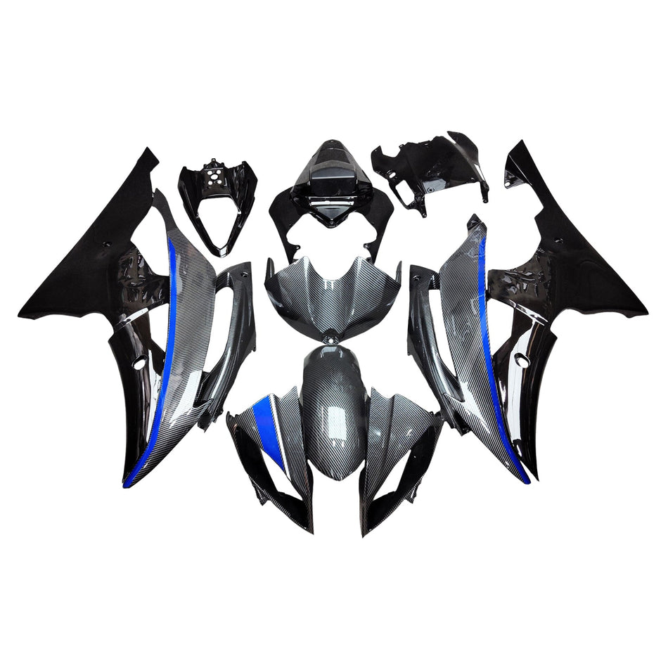 インジェクションフェアリングキット ボディワーク プラスチック ABS ヤマハ YZFR6 YZF-R6 2008-2016用