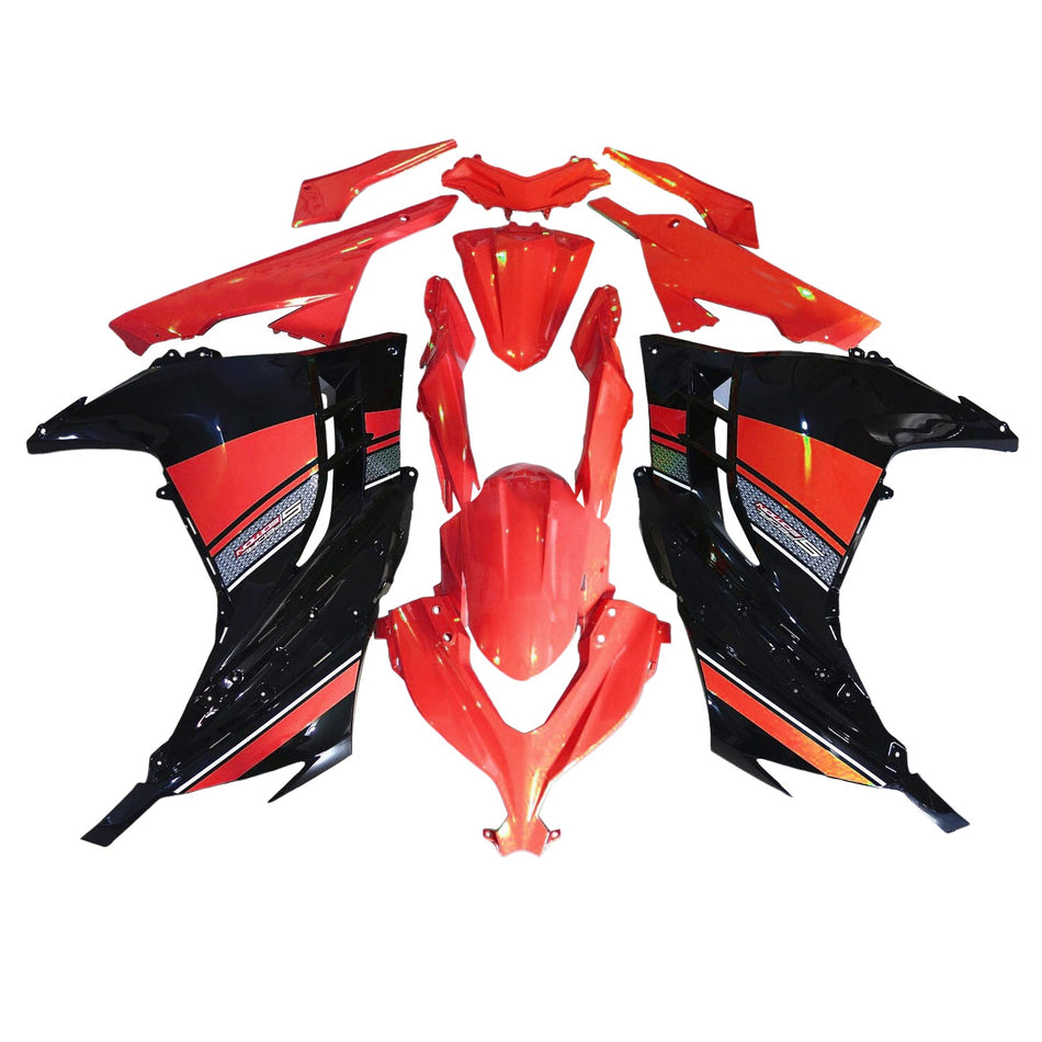 インジェクションフェアリングキット ボディワーク プラスチック ABS カワサキ EX300 Ninja300 2013-2024 に適合