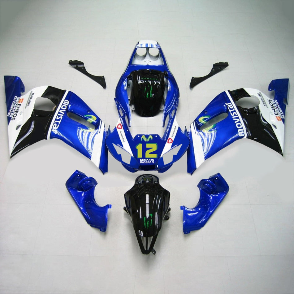 1998-2002 ヤマハ YZF 600 R6 インジェクションフェアリングキット ボディワーク プラスチック ABS #128