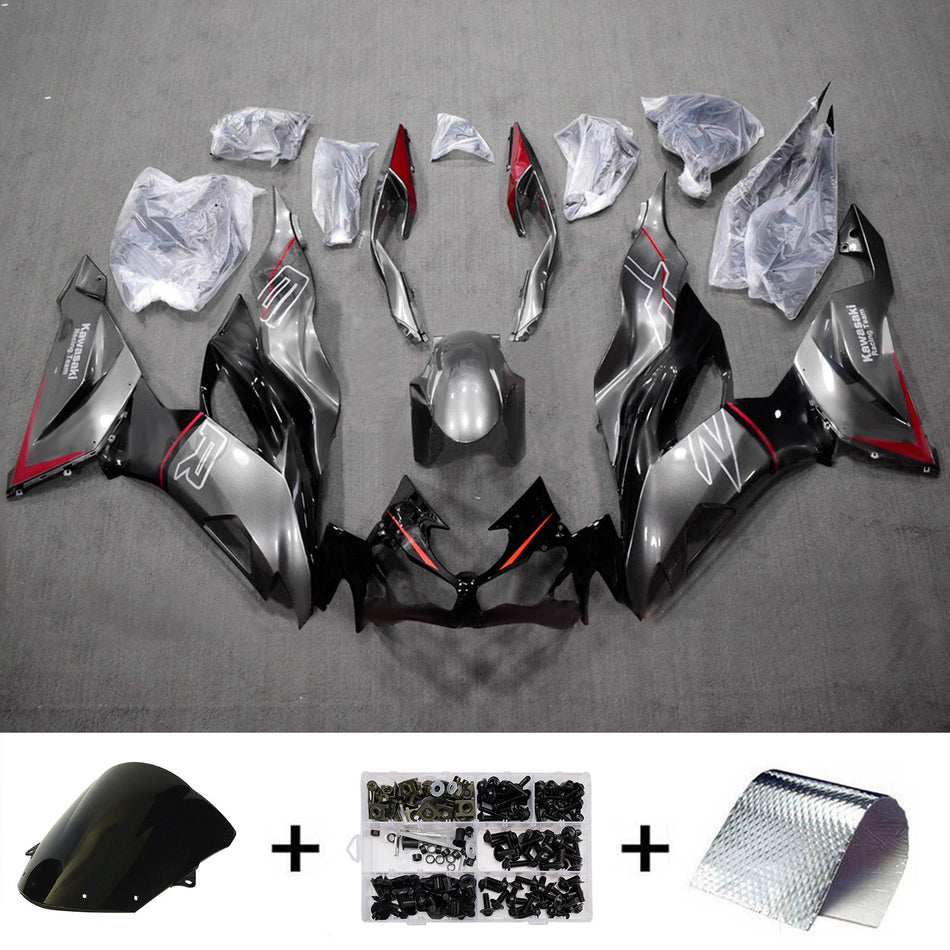 インジェクションフェアリングキット ボディワーク プラスチック ABS カワサキ ZX6R 2019-2023 に適合