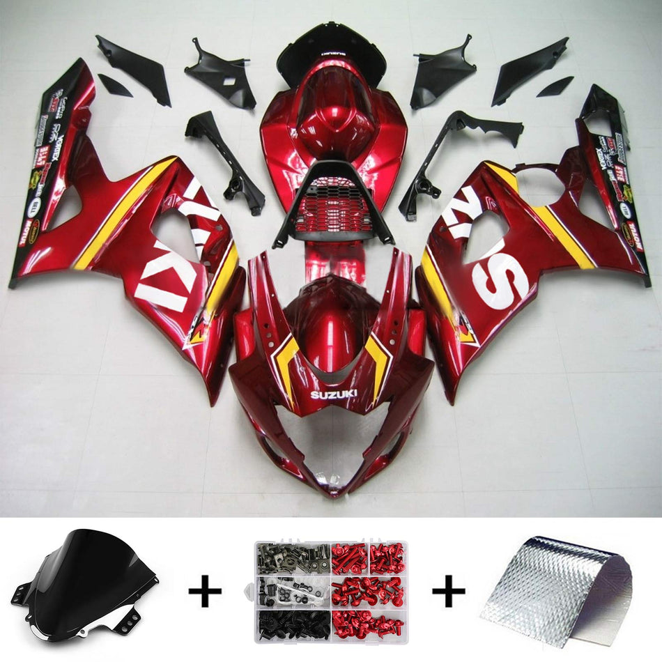 2005-2006 スズキ GSXR1000 K5 Amotopart インジェクションフェアリングキット ボディワーク プラスチック ABS #131