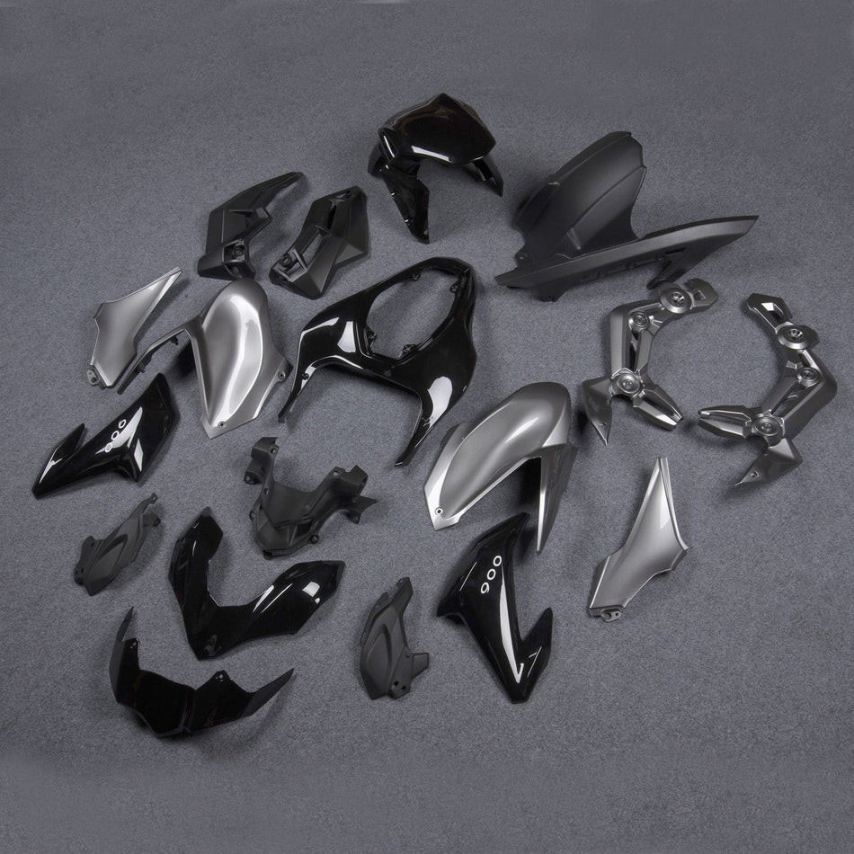 2017-2019 カワサキ Z900 シルバー ブラック インジェクション プラスチック ボディワーク ジェネリック