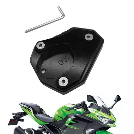 Kickstand Sidestand Enlarge Plate Pad for KAWASAKI Ninja 400 Versys 650 KLX250