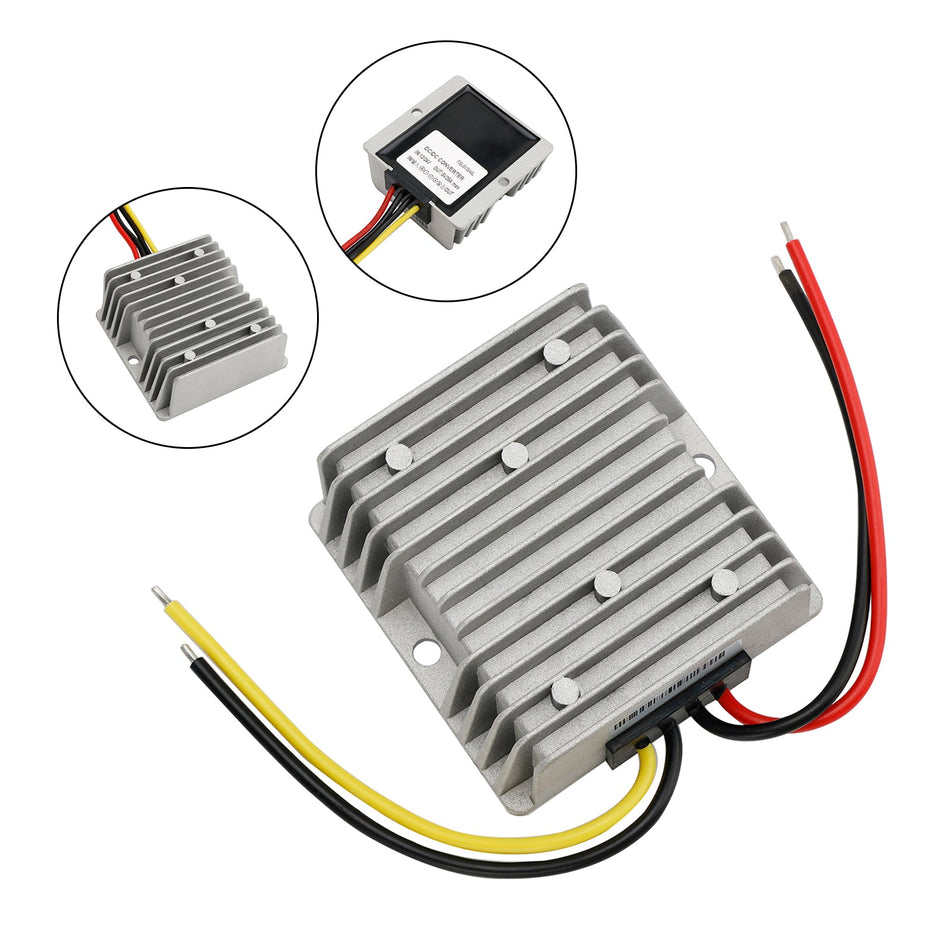 12/24Vから5V 25AステップダウンDC/DC 125Wパワーコンバータレギュレータ防水