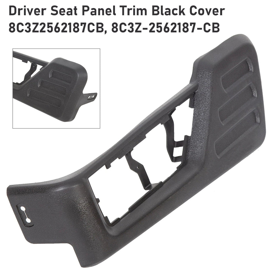 フォード F250 F350 F450 スーパーデューティ 2008-2010 用 運転席パネルトリム ブラックカバー