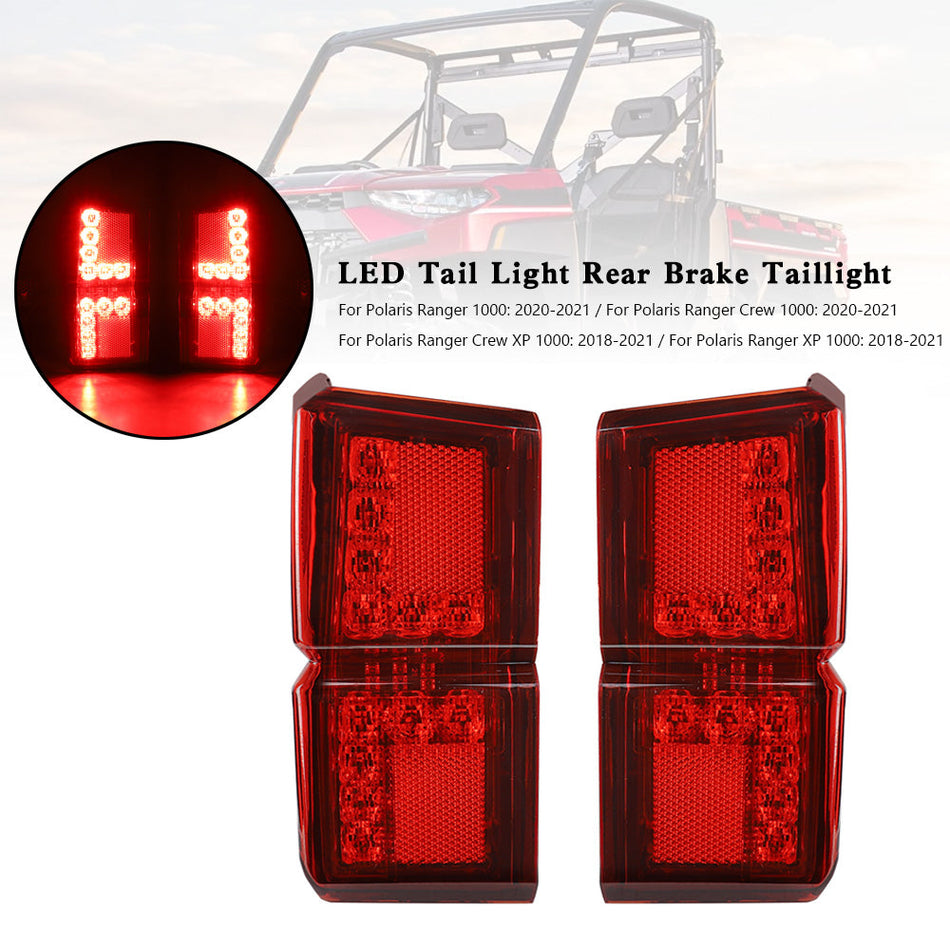 LED テールライト ブレーキライト Polaris Ranger Crew XP 1000 2018-2021 2413766 レッド
